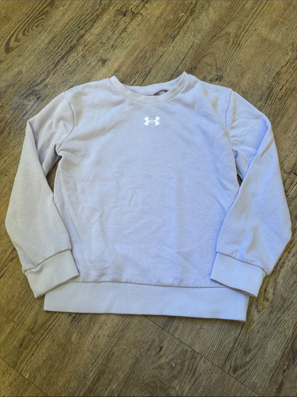 Under Armour Girls' Light Lavender Crewneck Sweatshirt